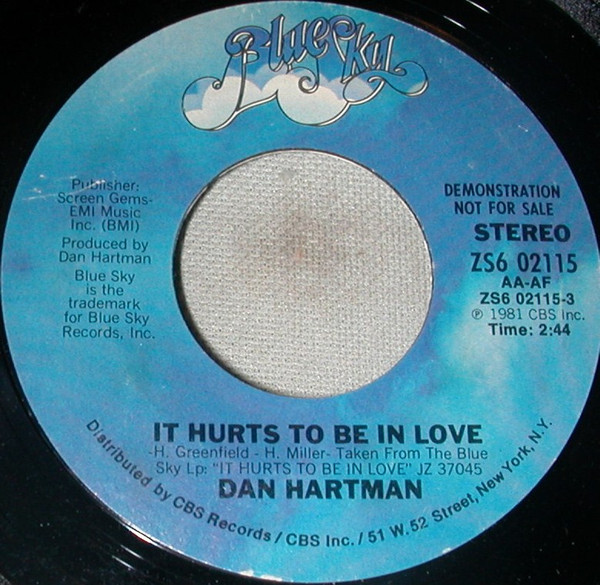 It Hurts To Be In Love