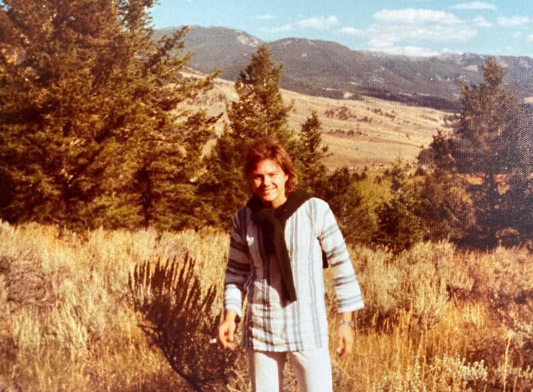 Dan out for a walk with Blanche